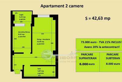 Apartament 2 camere Cug Valea Adanca, bloc nou, cartier rezidential - 2