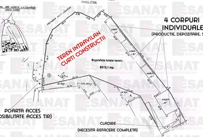 Ocazie: Teren + Hale + Casa, Centrul Cisnadiei, 6313 mp. |VIDEO - 2