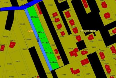 Teren intravilan 3740mp dezm.in 5 loturi ,drum 7m latime,str.Grivita! - 2