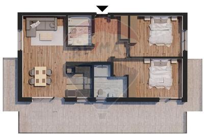 De vanzare Penthouse 3 camere - Terasa 37 mp, incalzire in pardoseala - 14