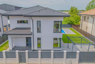 Vile finalizate,piscina, carport, fotovoltaice, proiect amenajare, finisaje lux - 41