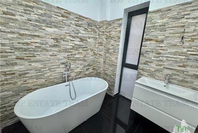 Apartament mobilat si utilat cu 3 camere de inchiriat + gradina 28mp in zona de - 8