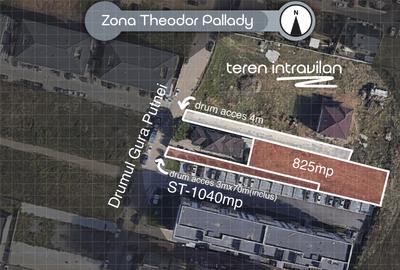 Teren Intravilan | Pallady | 1040 mp | servitute | L1c UTR - 1