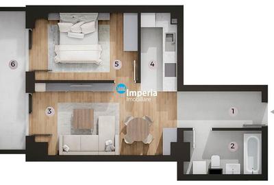 Pret Promotional! Ap. Nou 2 camere - Tatarasi Kaufland - 3