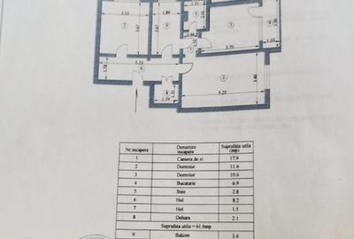 ETAJ 1. Apartament 3 camere confort 1, zona Obor. - 9