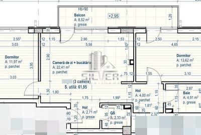 Apartament cu 3 camere/62 MP/zona Catanelor. - 3