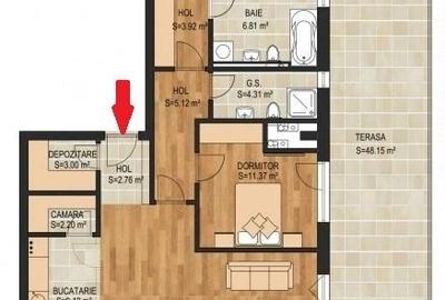 PENTHOUSE 3 CAMERE, TERASA 48 MP, TRACTORUL, ZONA CORESI MALL - 2