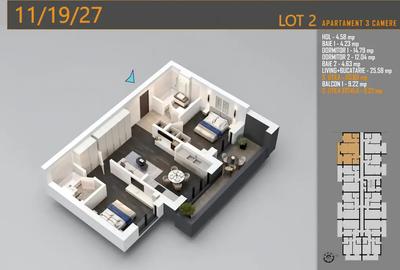 Apartament 3 camere Theodor Pallady Oferta Parcare Imobil Nou - 5