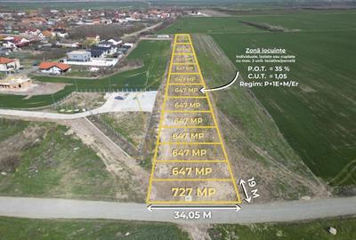 Teren pentru individuala sau duplex 727mp | Covaci - 1