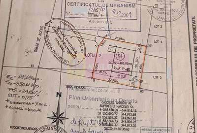 Teren Construcții intravilan de 466 mp, în Sisești