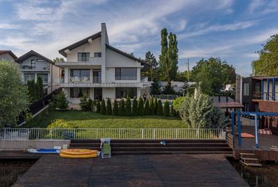 Vila eleganta pe malul lacului| Ponton si piscina| Snagov - 2