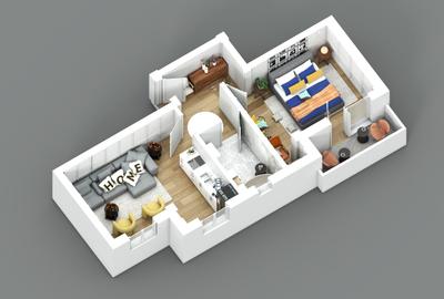 Apartament nou de vanzare, 2 camere, 48 mp, Visani, Profi Visan, Cod 161770 - 4