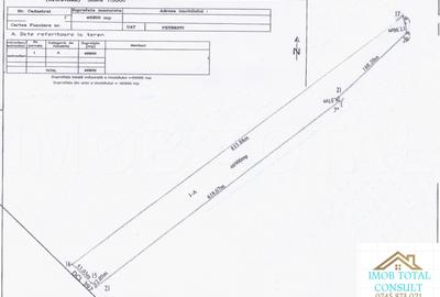 Teren 4.69ha (46900 mp), Petresti Dambovita la 4 km de A1