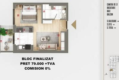 0% Comision| Garsoniera Pallady | Ideal investiție| Bloc nou finalizat - 3