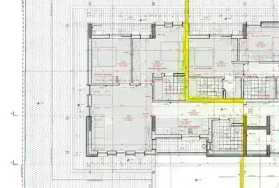 Apartament 3 camere, terasa 65 mp, curte 104 mp, bloc nou, metrou - 10