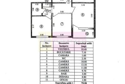 Vanzare apartament de 4 camere in zona Brancoveanu - 10