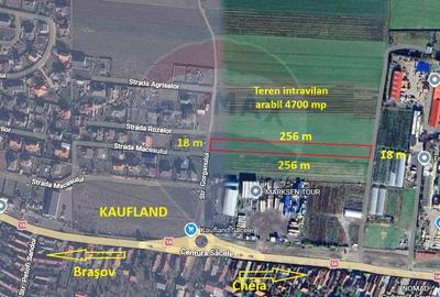 Teren intravilan, 4700 mp, lângă Kaufland Săcele - 1
