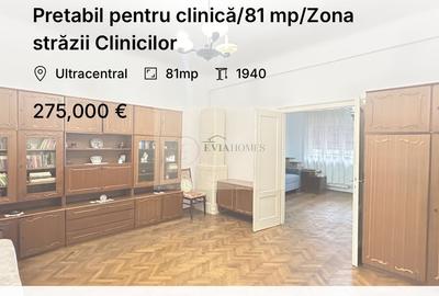 Apartament cu 3 camere decomandat, mobilat în Ultracentral
