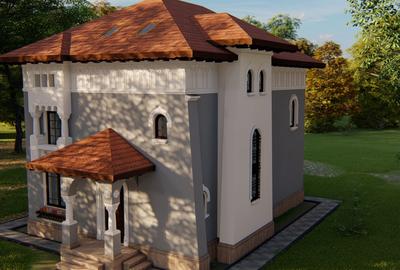 Lac Străulești | Casă în STIL NEOROMÂNESC | Proiect unic | S+P+E+M |Curte 549 mp - 3