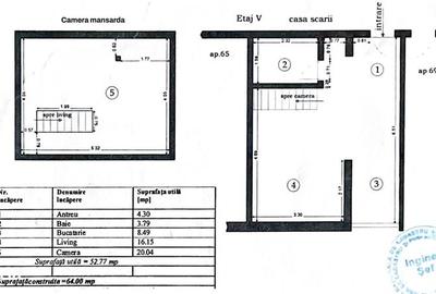 Apartament modern 53 mp  pe 2 niveluri -  complet utilat – Nufărul - 14