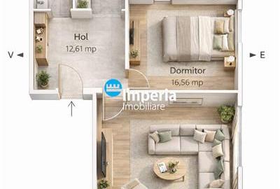 Apartament 2 cam,  decomandat, de vanzare zona Copou - 0scar - 1