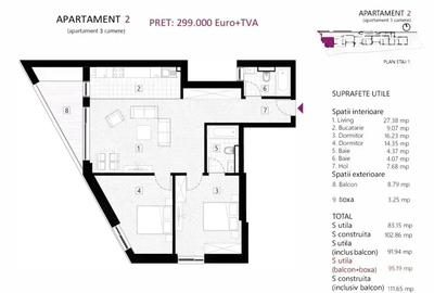 3 camere | Ștefan cel Mare | Bloc boutique premium | Boxă inclusă - 7