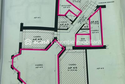 Apartament ultracentral cu 2 camere neamenajat Comision 0 - 9
