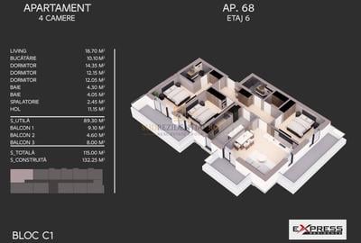 Apartament spatios cu 4 camere si 3 balcoane – zona Parc Tudor Arghezi - 8