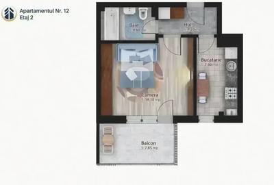 Garsoniera 42,55mp cu balcon | Lux | Metroul Bucur Obor I COMISION 0 % - 6