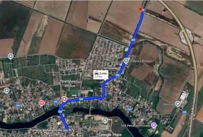 Teren intravilan cu acces direct la DJ 200 și A0 | 6.118 mp | Ștefăneștii de Sus - 2