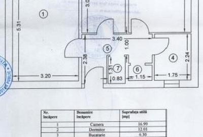 Apartament cu 2 cam Decomandat MOBILAT Podu Roș  PALAS - 3