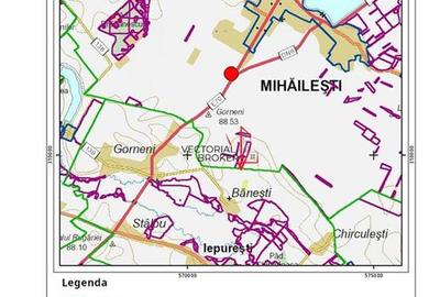 Teren intravilan cu deschidere generoasă la DN6 ? Mihăilești, Giu - 2