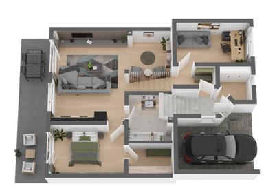 Apartament cu gradina de 156 mp, priveliste, zona linistita din Apahida - 2