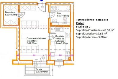 TB9 Residence | Faza a 2-a | Studio tip C | 0% comision - 5