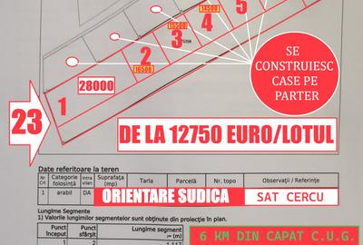 Teren Construcții intravilan de 630 mp, în Bucium