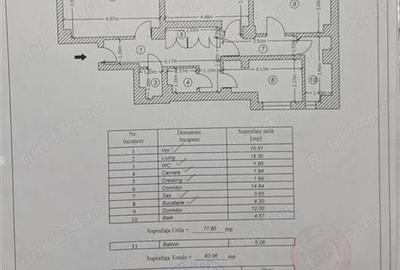 Apartament cu 3 camere decomandat în Unirii