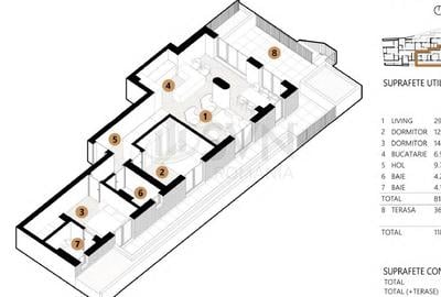 REA1018703 Apartmament modern 3 camere cu gradina proprie I Zona Unirii - 3