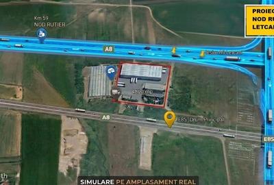 Teren Industrial 4580 mp Letcani, Platforma Betonata - 1