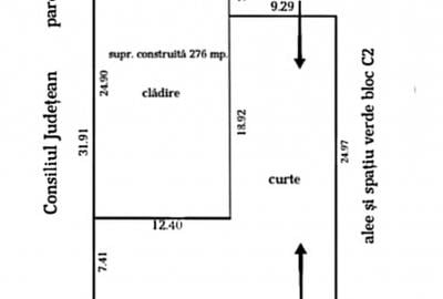 Ocazie Afaceri Vânzare clădire beton 276mp. cu Teren 600mp. - 2