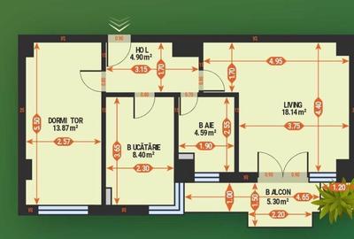Bloc Nou! Apartament 2 Camere Tatarasi EverGreen - 2