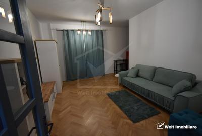 Apartament cu 2 camere semidecomandat, mobilat în Central