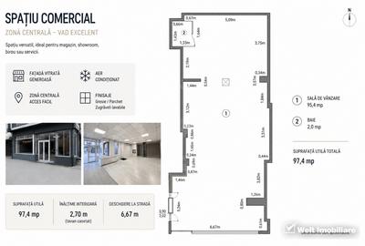 Spatiu comercial 97mp, parter langa piata Marasti - 8