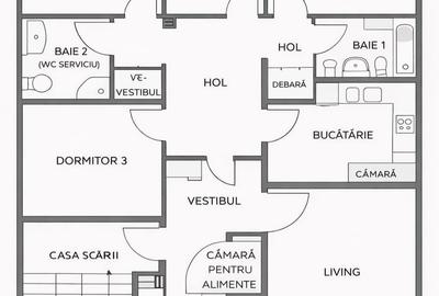 Apartament cu 4 camere decomandat în Mănăștur
