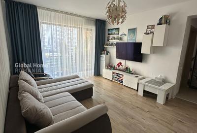 Apartament cu 2 camere semidecomandat, mobilat în Băneasa