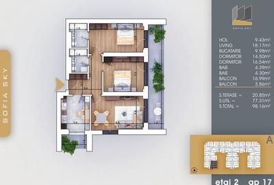 3 camere decomandat Actele Gata 700 m Metrou Teclu - 1