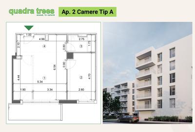 Apartament cu 2 camere decomandat în Drumul Taberei