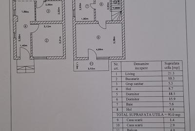 Casa in duplex, P+1+pod, 127 mp., teren  270 mp., mobilata, centrala termica gaz - 19