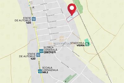 Teren intravilan 7.172 mp, Deschidere 36 ml, Vidra, Cretesti - 5