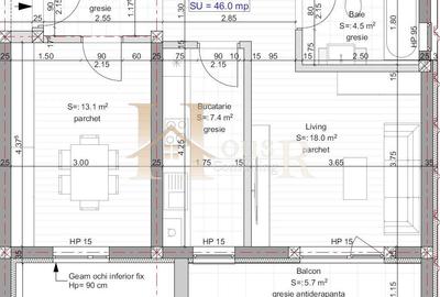 Apartament cu bucatarie inchisa la etajul 1. Decomandat ! TVA inclus ! - 8