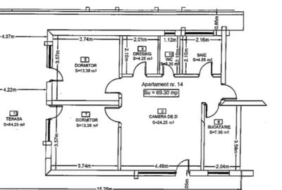 Apartament3 camere+ 64mp Terasa str. Eroilor-Spartan Floresti - 4